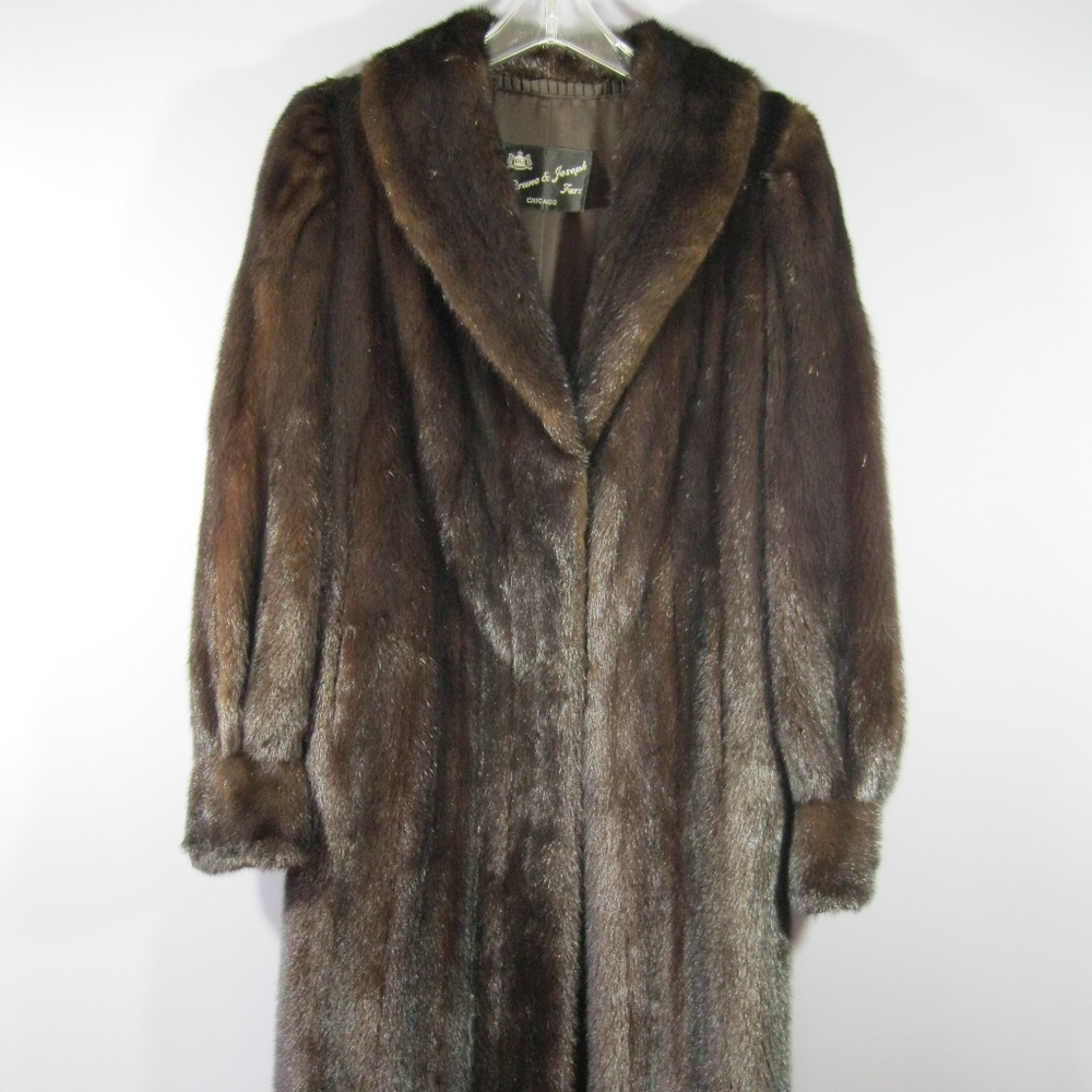 Classic MINK fur coat brown Medium jacket